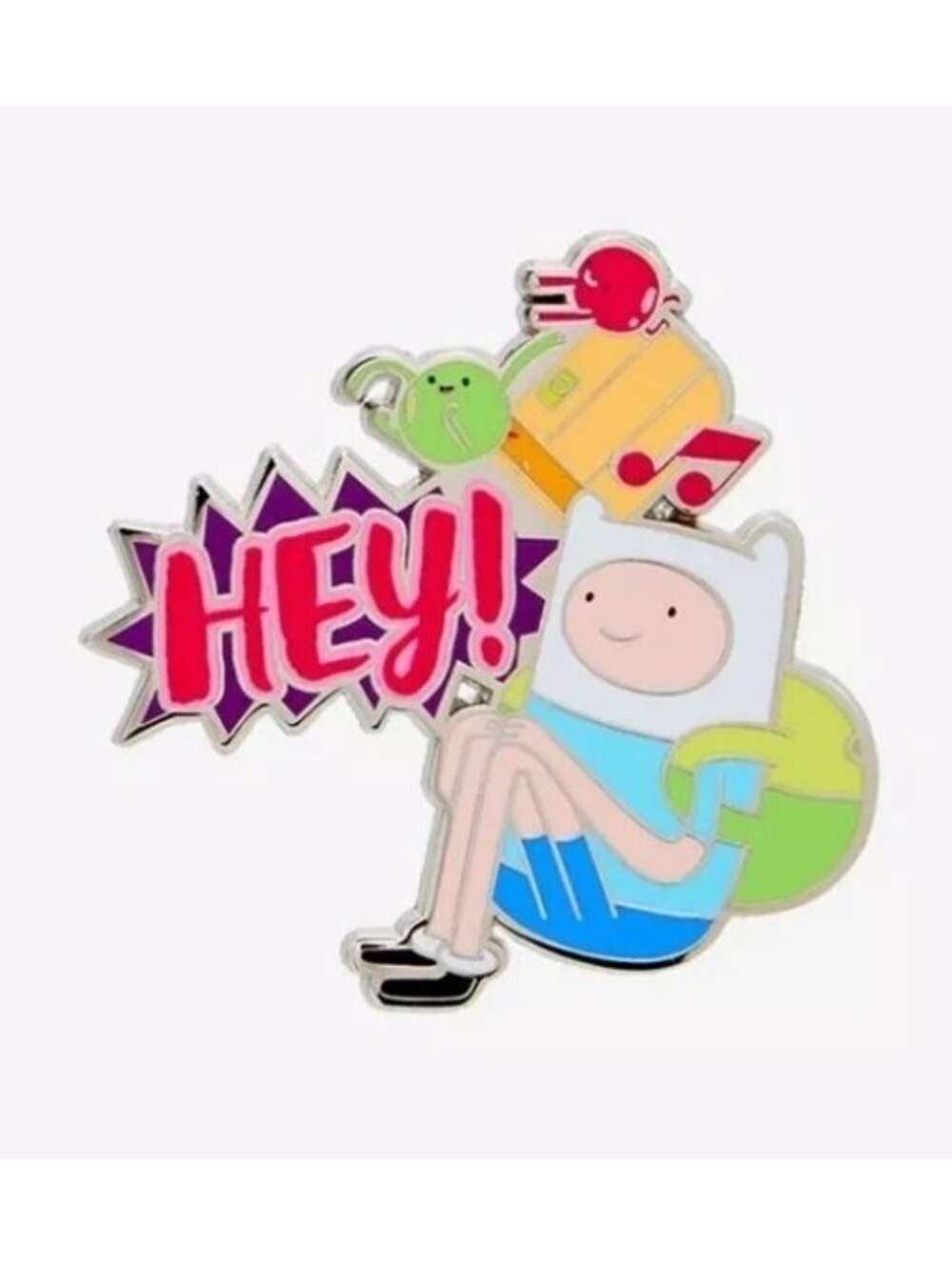 Adventure Time Character Sayings Enamel Pin Finn